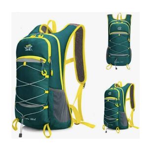 Mochila Hidrataci&oacute;n Outdoor Trekking Running + Bolsa De Agua Verde