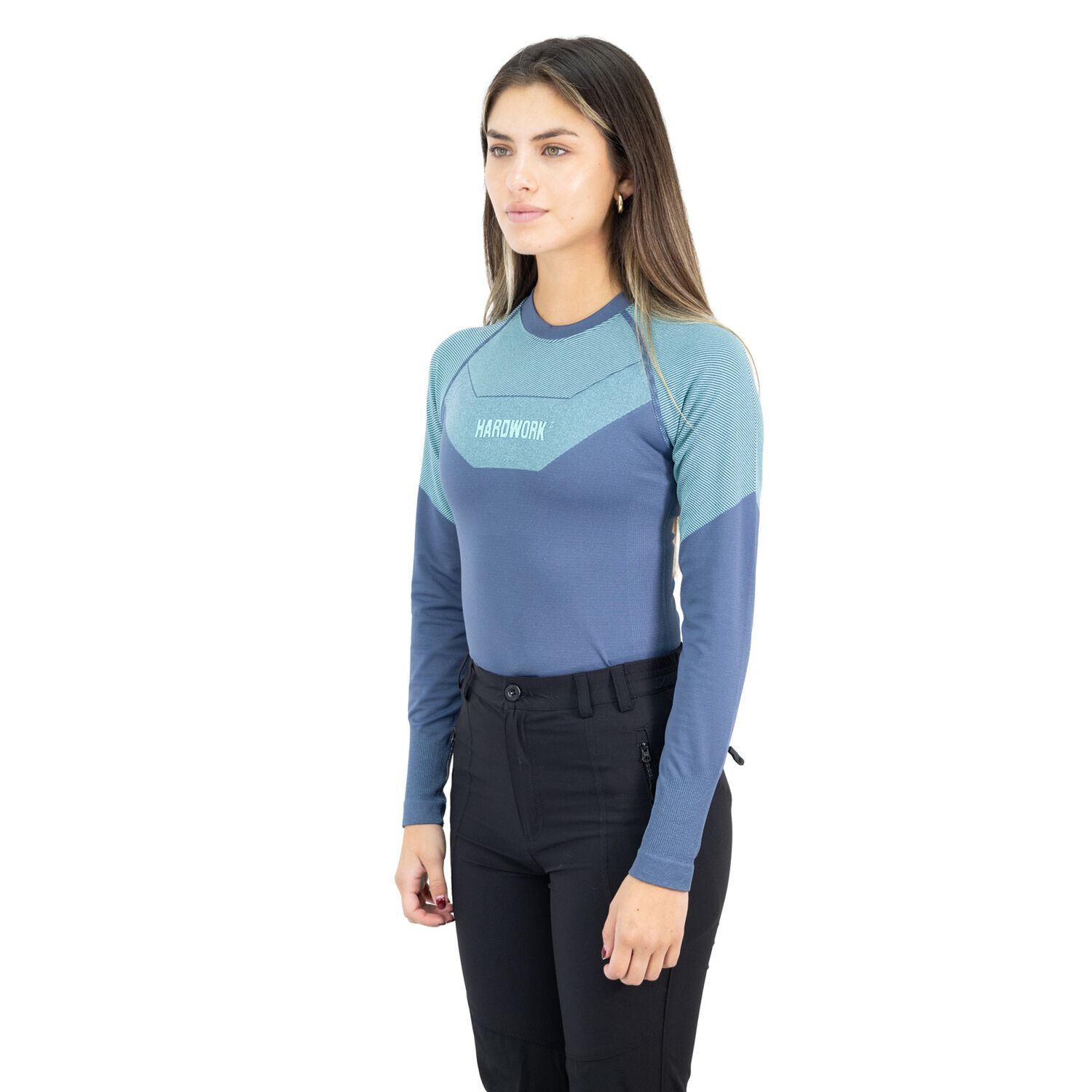 Camiseta Primera Capa Hw Ecopper Mujer Blue image number 2.0
