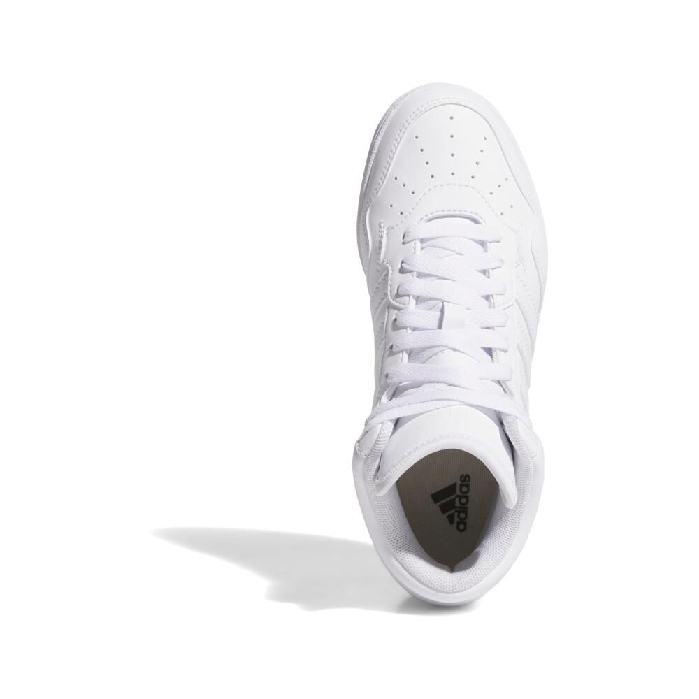 Zapatilla Urbana Unisex Adidas Hoops 4.0 Mid J Blanco image number 4.0