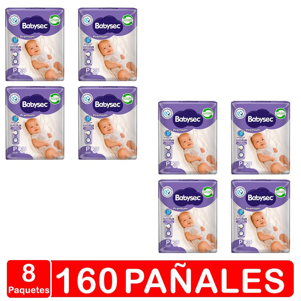 Pañales Babysec - Premium - Talla P 160 Pañales image number 0.0