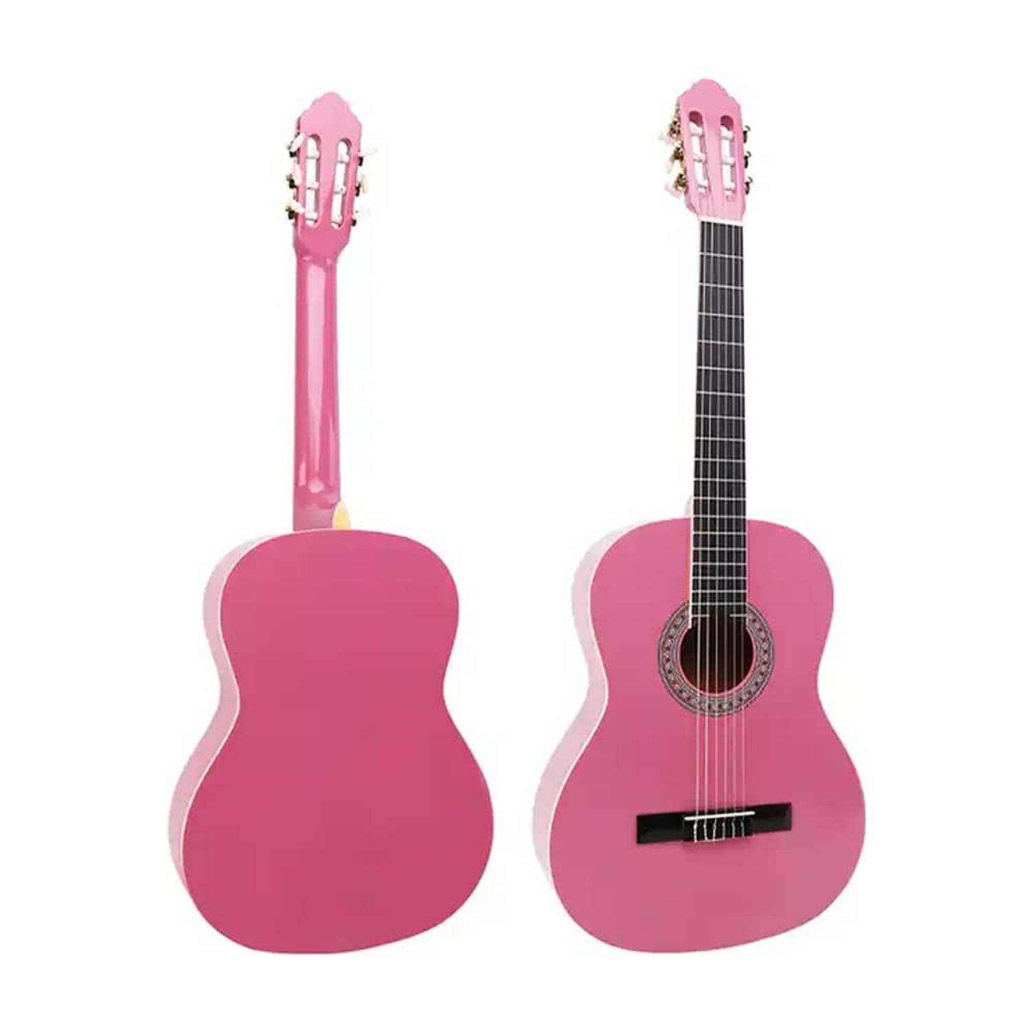 Guitarra Cl&aacute;sica Sevillana Rosada 39&rdquo; Con Alma Y Funda 8451 image number 1.0