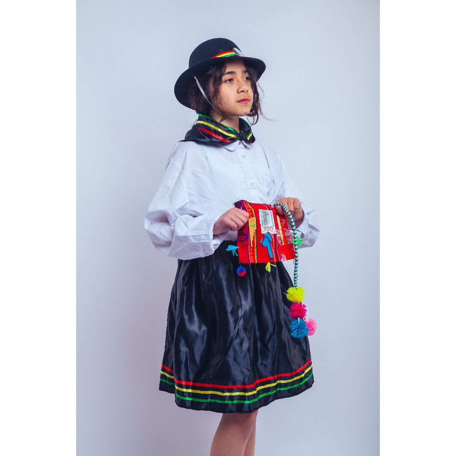 Traje Trote Nortino Completo Para Ni&ntilde;a Y Ni&ntilde;o Carnavalito image number 11.0