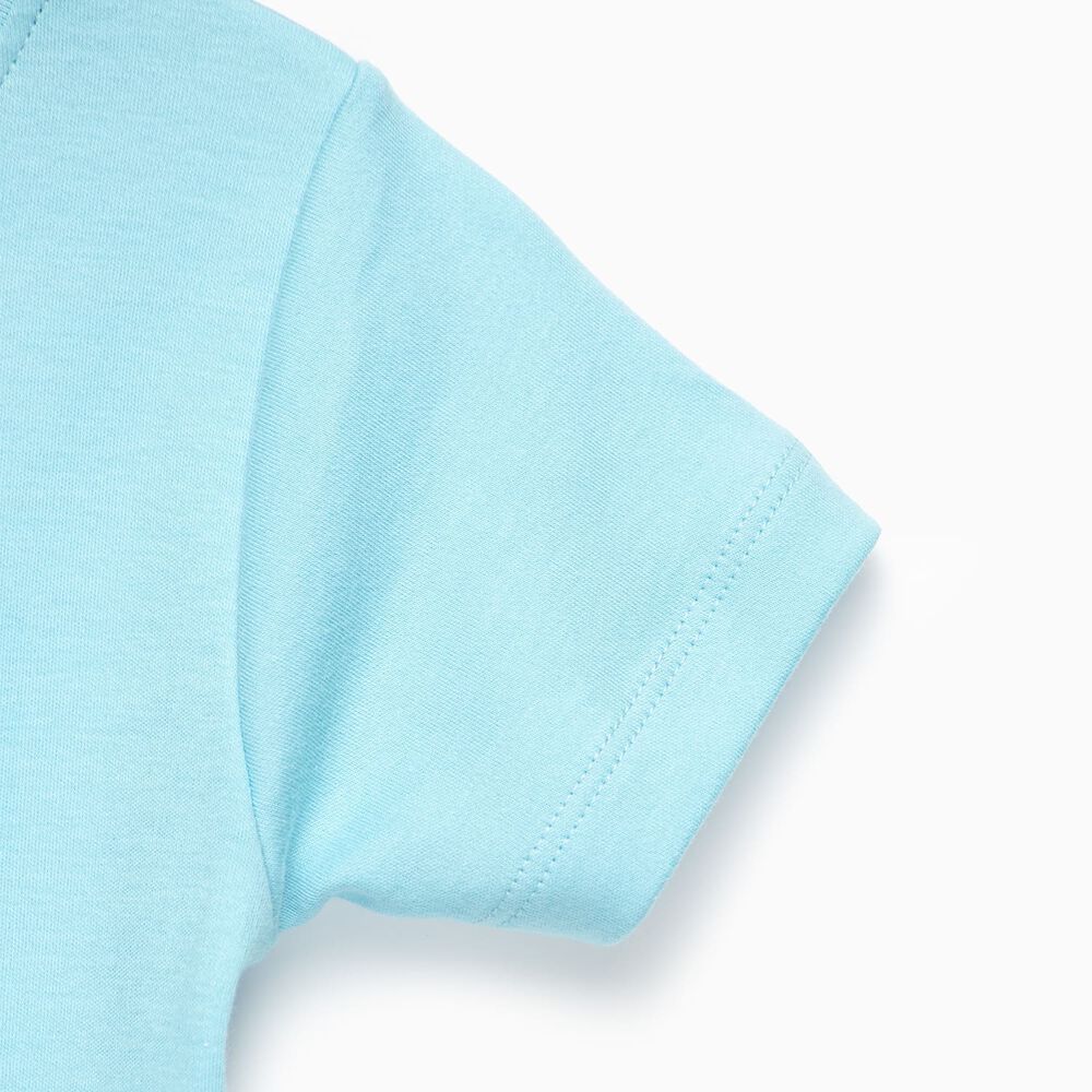 Polera Turquesa Coyote Algodón Peruano image number 3.0