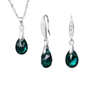 Conjunto Milan Cristales Genuinos Emerald