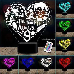Ilusi&oacute;n 3d Hp Coraz&oacute;n Kawaii Harry C/remoto