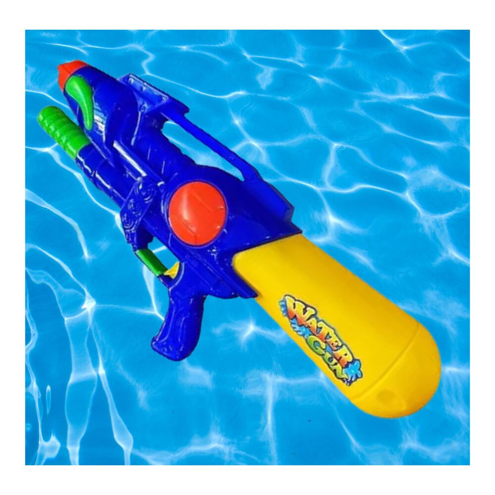 Pistola De Agua 44 Cm Juguetes De Verano Azul Amarillo image number 2.0