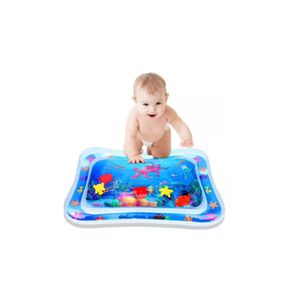 Alfombra De Agua Sensorial Para Bebes Inflable Color Azul