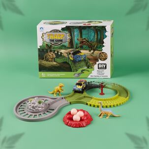 Juguete Autopista Parque Dinosaurio Flexible Para Ni&ntilde;os