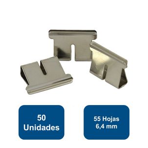 Magic Clip Metálico 55 Hojas 50un - Adix