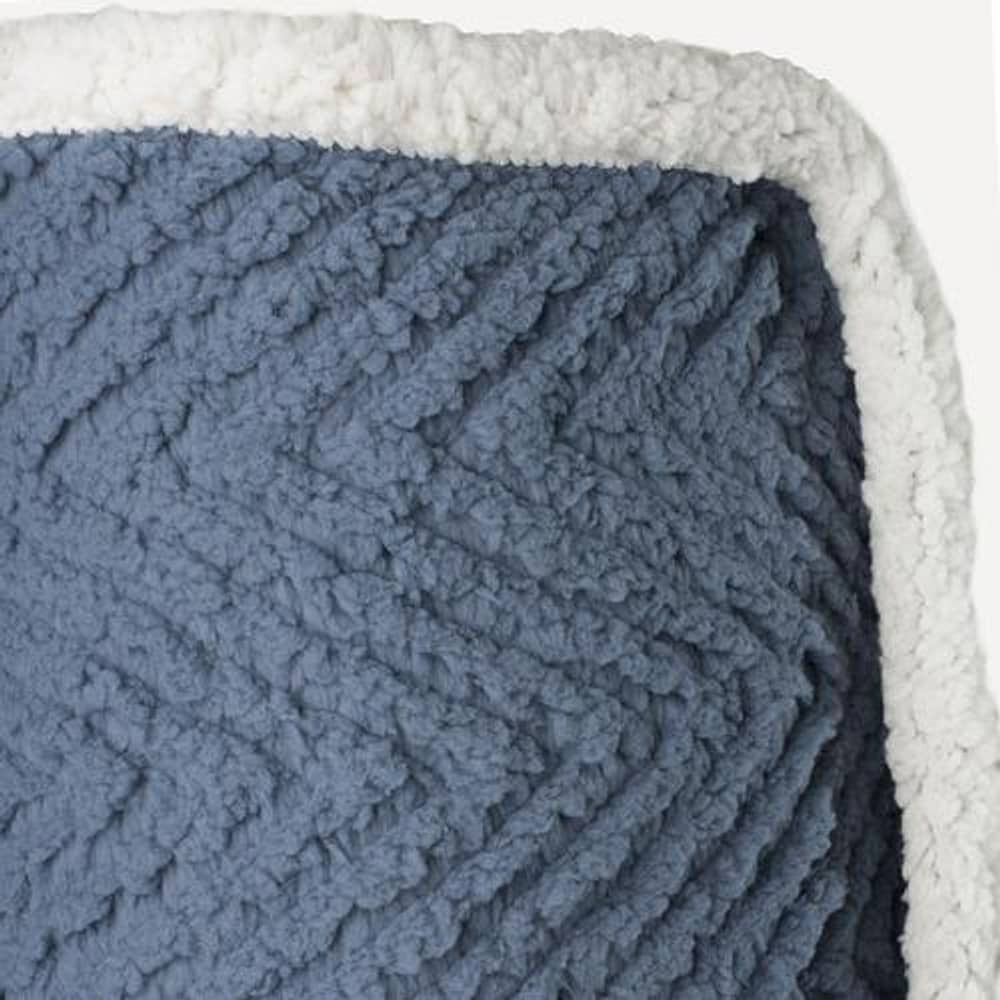 Frazada Andes Chiporro Espiga Azul 1.5 Plaza image number 4.0