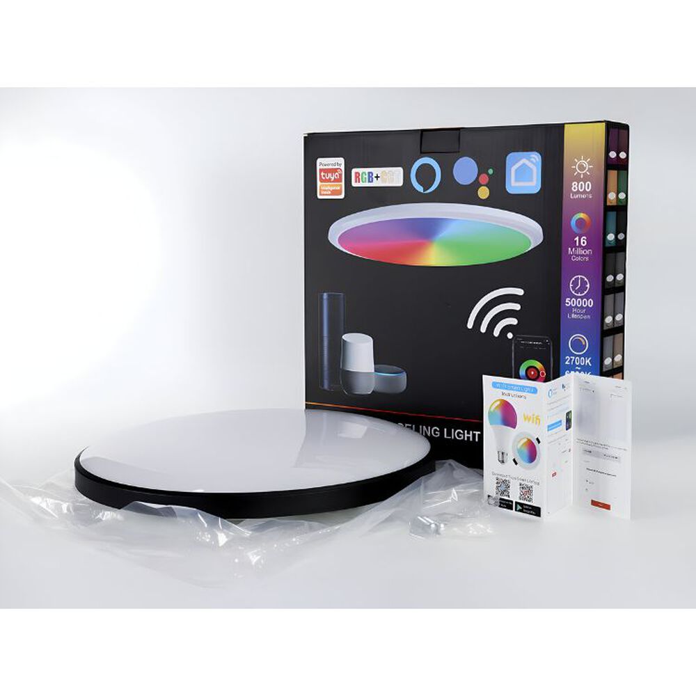 Lampara Led Rgb De Techo 24w Moderna - Wifi + Control image number 5.0