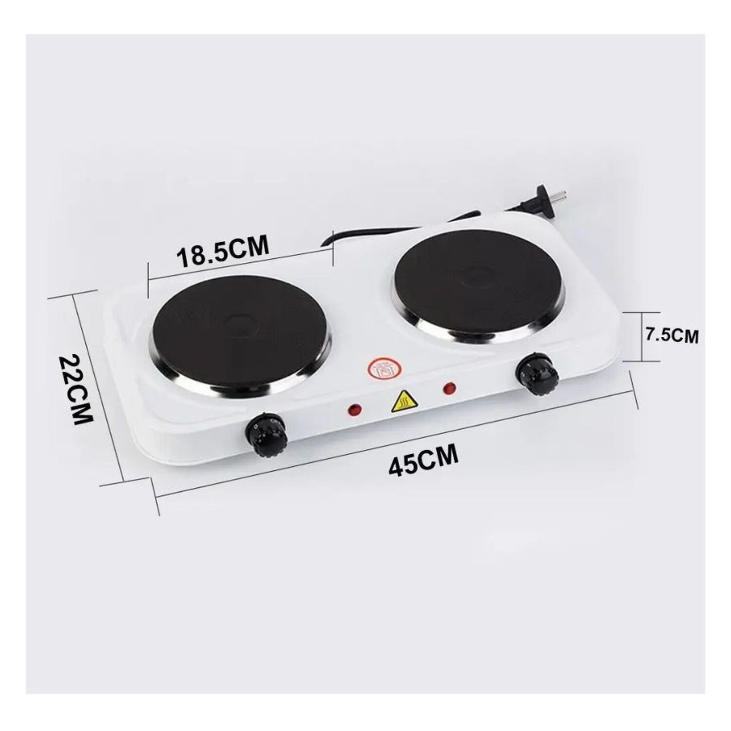 Cocina El&eacute;ctrica Port&aacute;til Hot Plate Jx-2020a 2 Platos image number 4.0