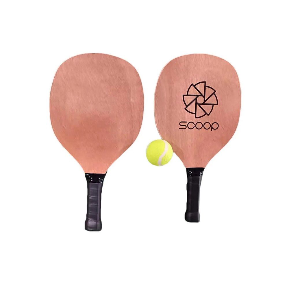 Set De Paletas De Playa Scoop De Madera Unisex image number 1.0