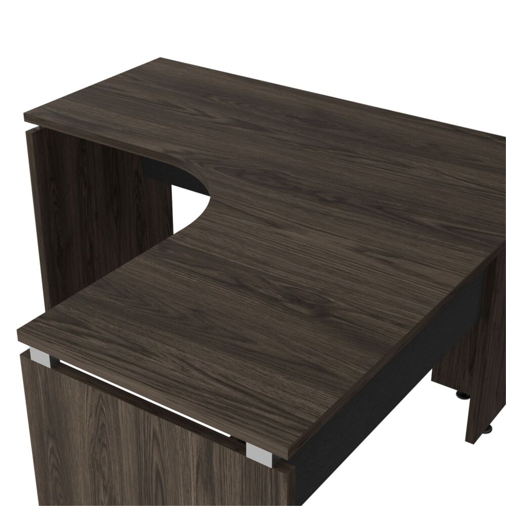 Escritorio Fm-004n - Negro Y Caf&eacute; Oscuro image number 4.0