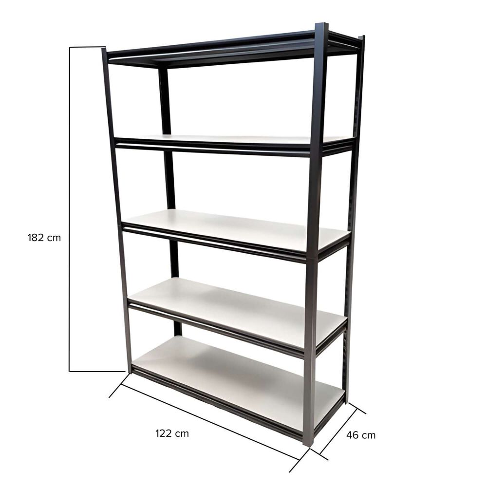 Estantería Ensamblable Sin Pernos 5 Repisas 1250kgs 1.22x0.61x1.82mts - Toolmax image number 1.0