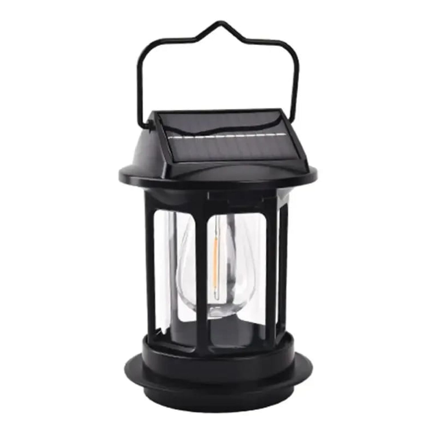 Farol Linterna Led De Camping Solar Y Recargable Vintage. image number 0.0