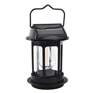 Farol Linterna Led De Camping Solar Y Recargable Vintage.