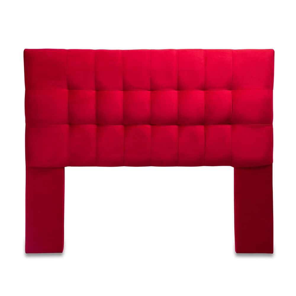 Respaldo Alicante Con Patas Felpa King Rojo image number 1.0