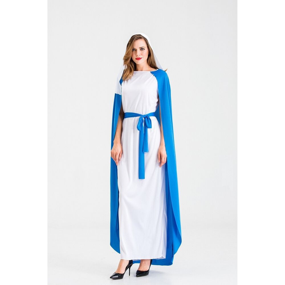Disfraz Cosplay De Virgen Mar&iacute;a B&iacute;blica Para Adulto image number 3.0