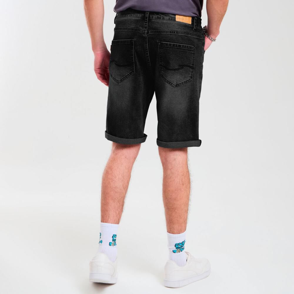 Bermuda Denim Tiro Medio Slim Hombre Skuad image number 2.0