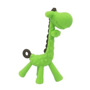 Mordedor De Silicona Para Bebe Jirafa Verde