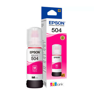 Tinta Botella Epson T504 70ml Ecotank Magenta C13t03n32a