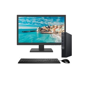 Kit Monitor + Mini Pc Dell Optiplex 3060 Micro (i5-8va 8gb 256gb Ssd) + Teclado & Mouse Reacondicionado Grado A
