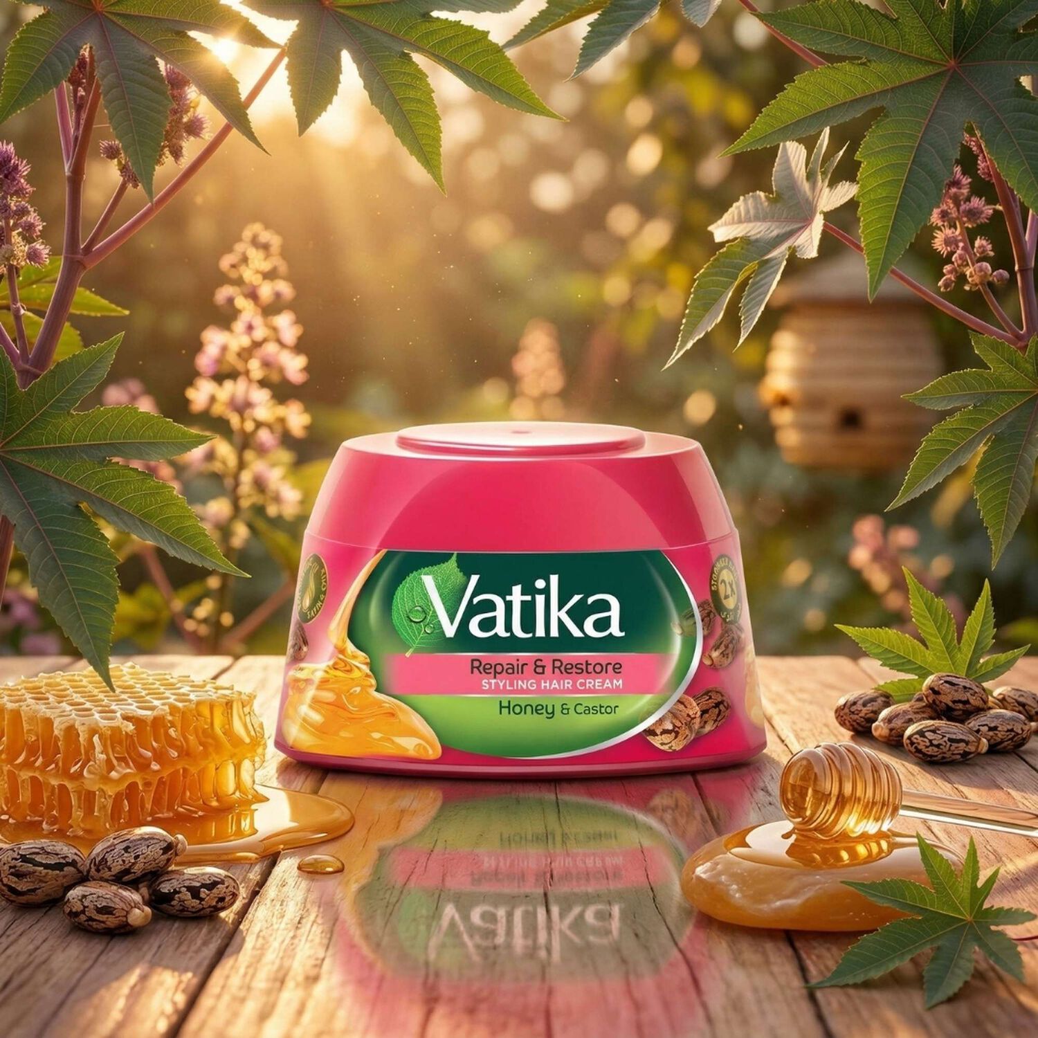 Vatika Crema De Peinar Miel & Castor 140 Ml image number 2.0