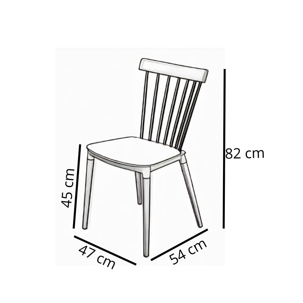 Silla Windsor Negra Patas De Madera image number 3.0