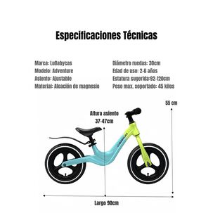 Bicicleta Equilibrio &Uacute;ltra Resistente Lubabycas Rosada