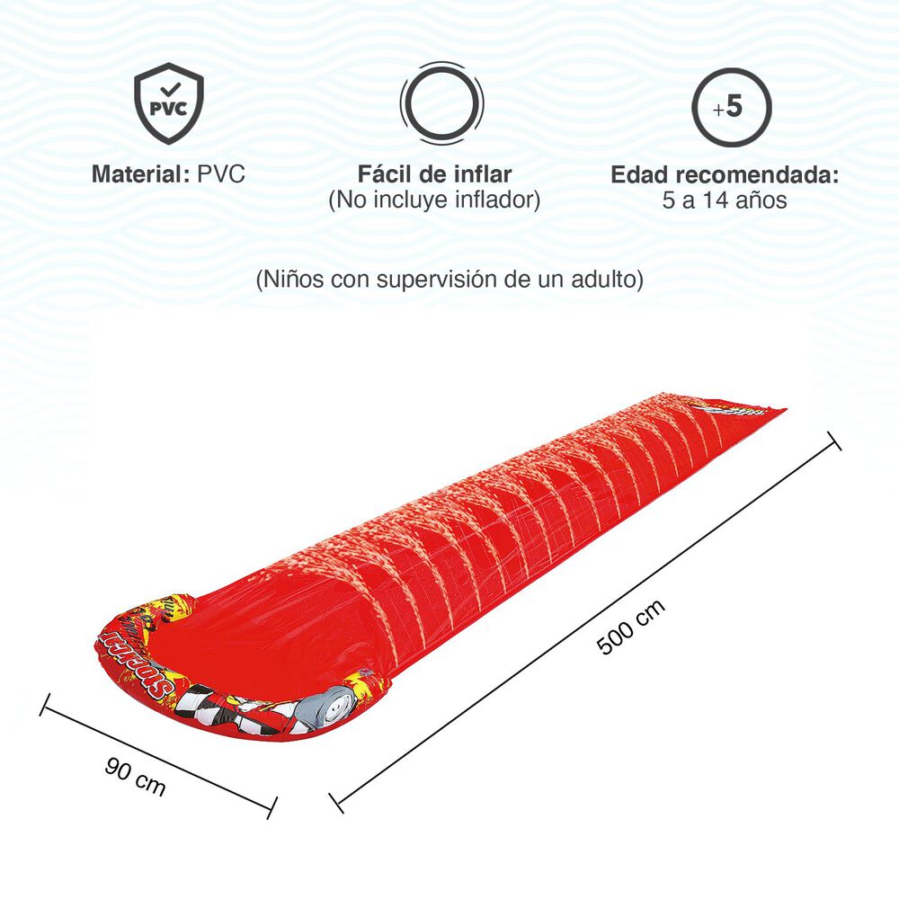 Deslizador Inflable De Agua Rojo image number 2.0