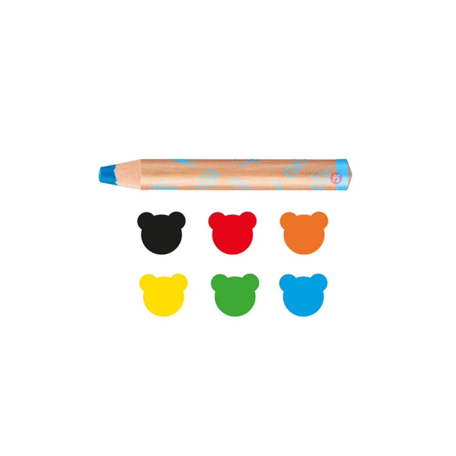Cray&oacute;n 3 En 1 Baby 6 Colores Carioca - Ps image number 1.0