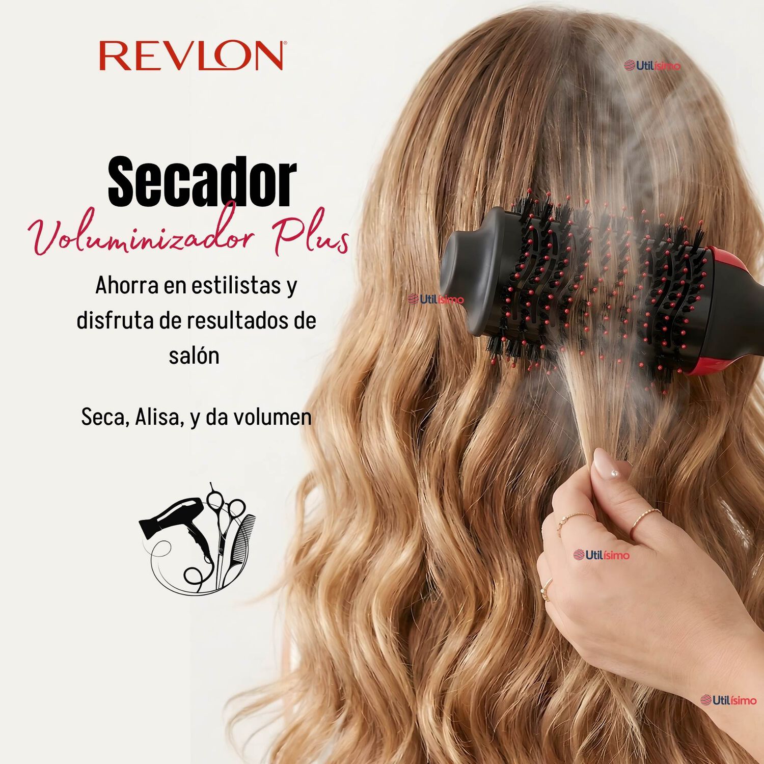 One Step Secador Alisador Voluminizador Revlon 1200w Plus + image number 3.0