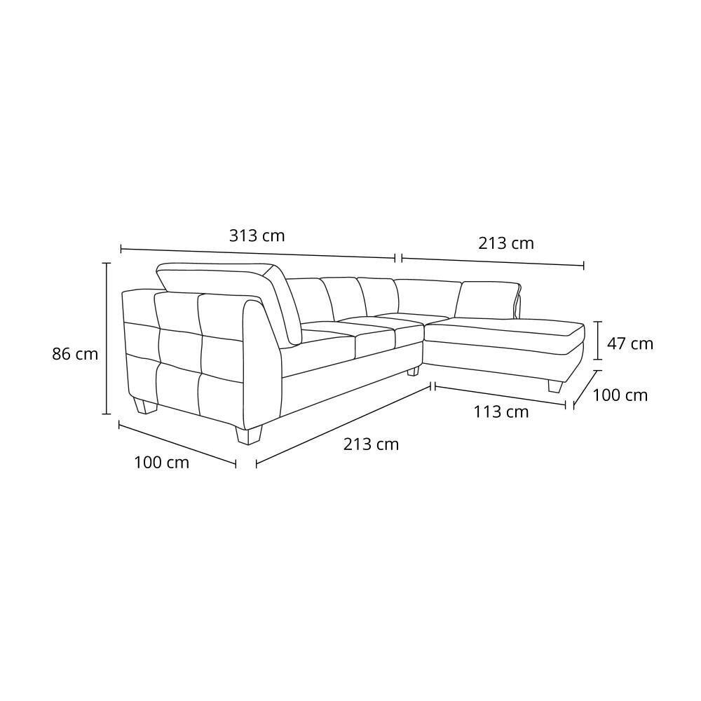 Sofá Seccional Living Factory Londres Derecho / 7 Cuerpos image number 8.0