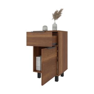 Velador 1 Cajón 1 Puerta Fm-002o - Café Oscuro
