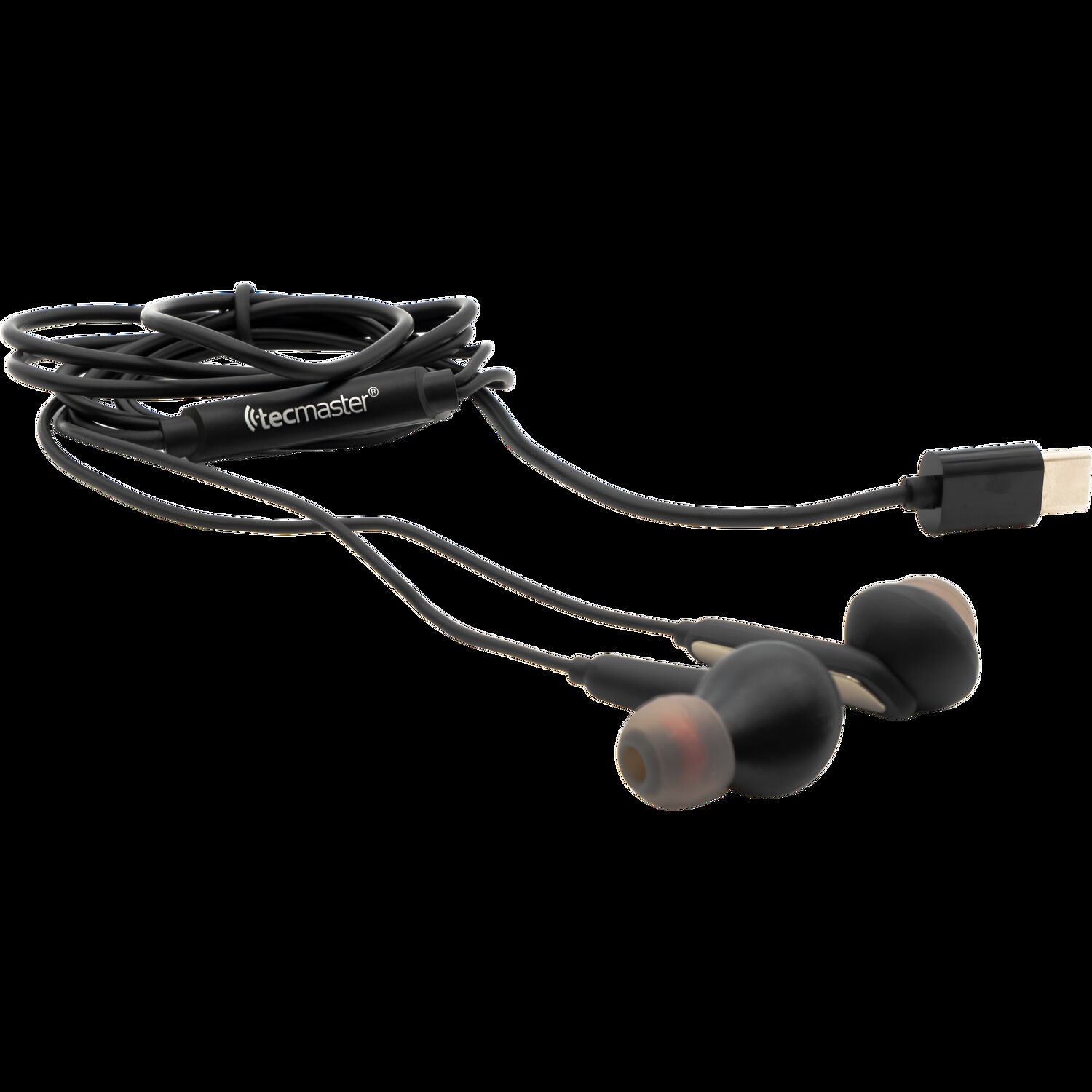 Aud&iacute;fonos Type-c Con Manos Libre Hifi Tecmaster Tm-300517 Bk image number 2.0