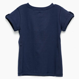 Polera Azul Coraz&oacute;n Rojo Algod&oacute;n Peruano