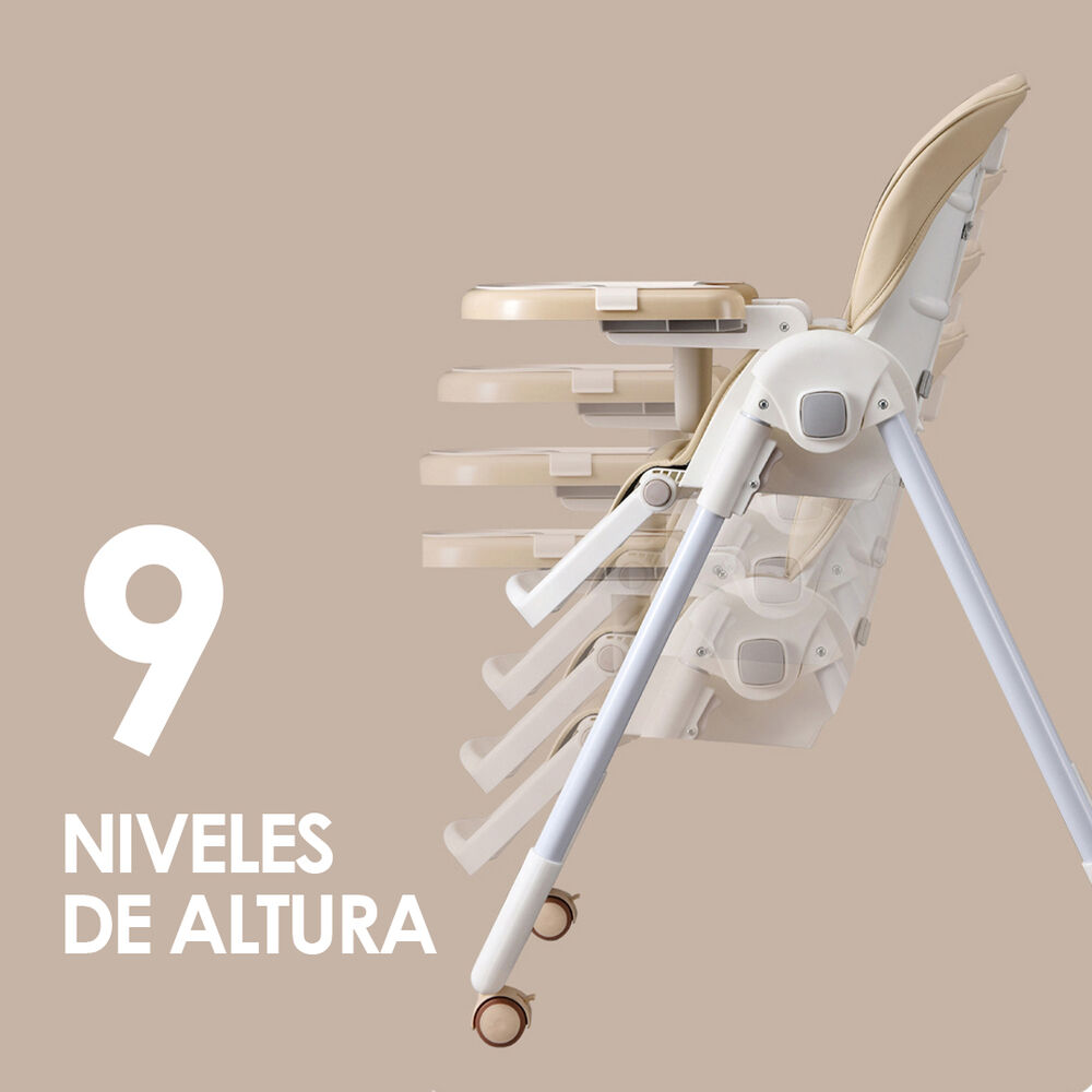 Silla De Comer Plegable Evolution Motivo Rosa image number 3.0