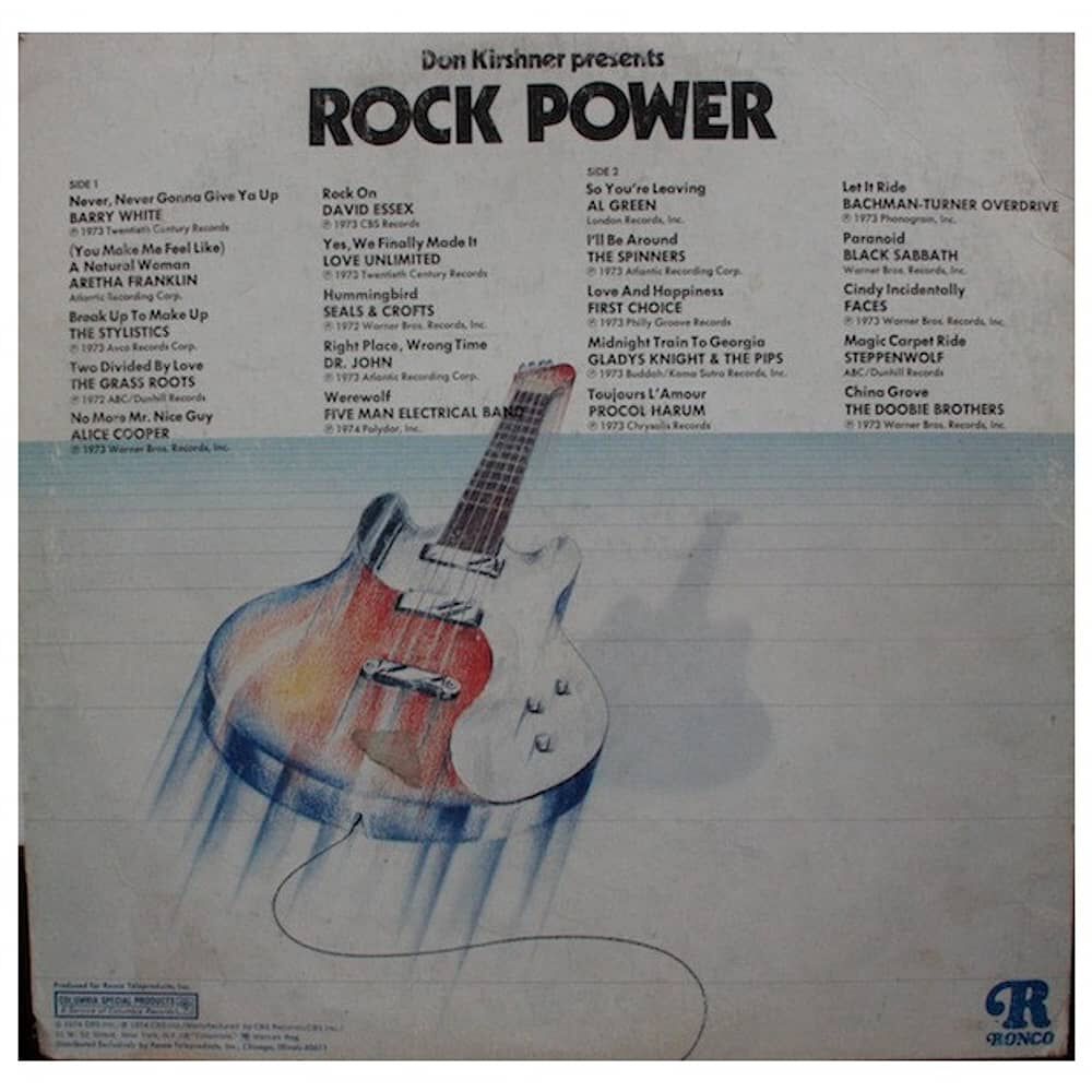 Rock Power - 20 Original Hits | Vinilo Usado image number 1.0