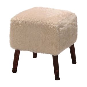 Pouf Kira Dise&ntilde;o Crudo Piel Sint&eacute;tica 42x42x43 Cm M&aacute;xima Design