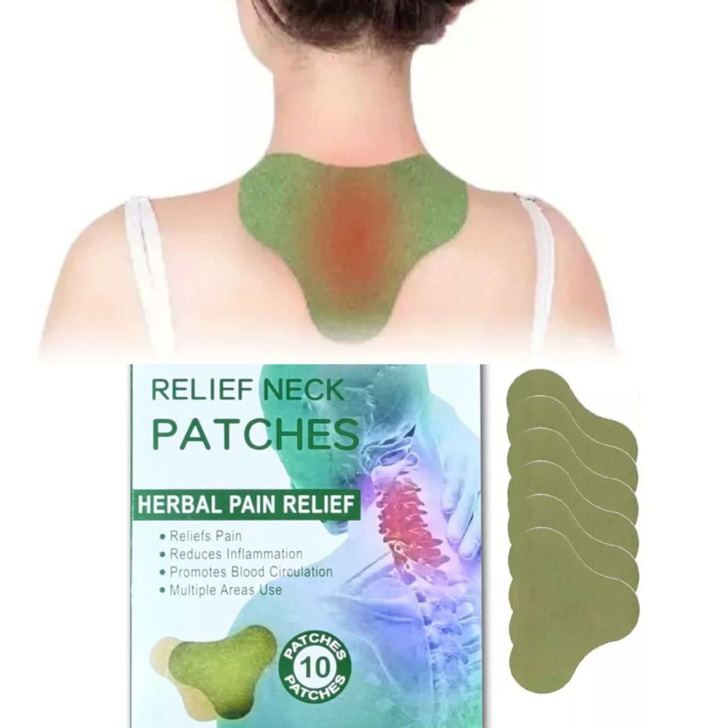 Parches Para El Cuello 10 Piezas 10cm Blanco Calidad Premium image number 0.0