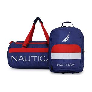 Bolso Valar + Mochila P&oacute;lux Azul Nautica