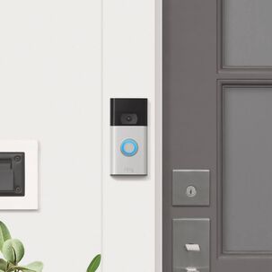Timbre Inteligente Ring Video Doorbell 2nd Gen Gris Plata Inal&aacute;mbrico Compatible Alexa