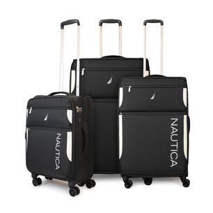 Set De 3 Maletas Blandas S+m+l Nautica Marbella Negra