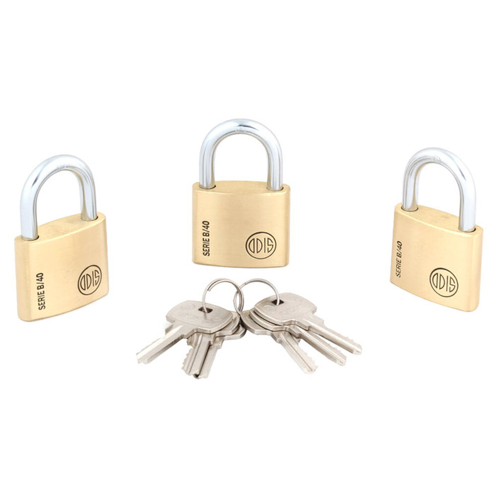 Pack 3 Candados Odis B40 40mm - Llaves Iguales image number 2.0