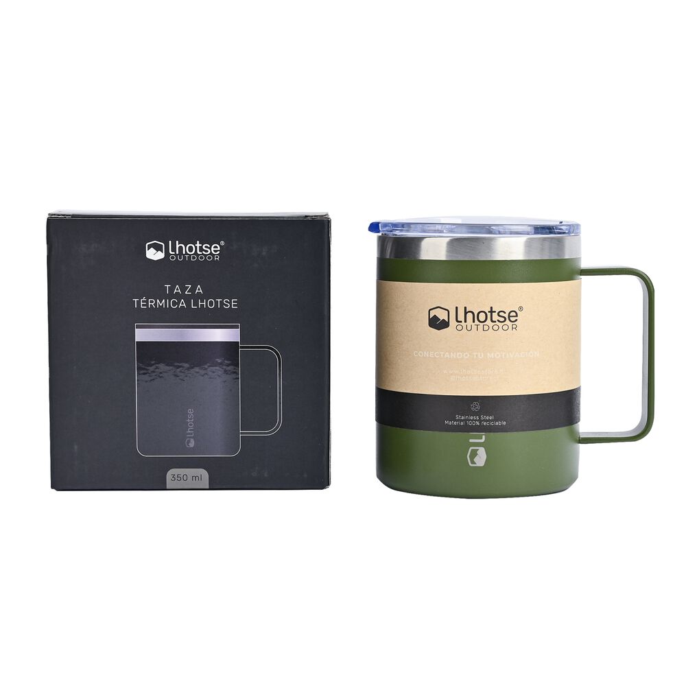Taza Térmica Insulada Camping 350ml Green image number 4.0