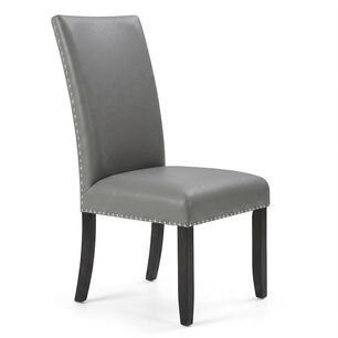 Sillas De Comedor Elegante Moon Gris Pack 2 Unidades