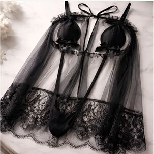 Lencer&iacute;a Vestido Sexy Transparente Para Dormir Babydolls