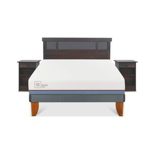 Cama Europea Cic Excellence Plus / 2 Plazas / Base Normal + Set De Maderas