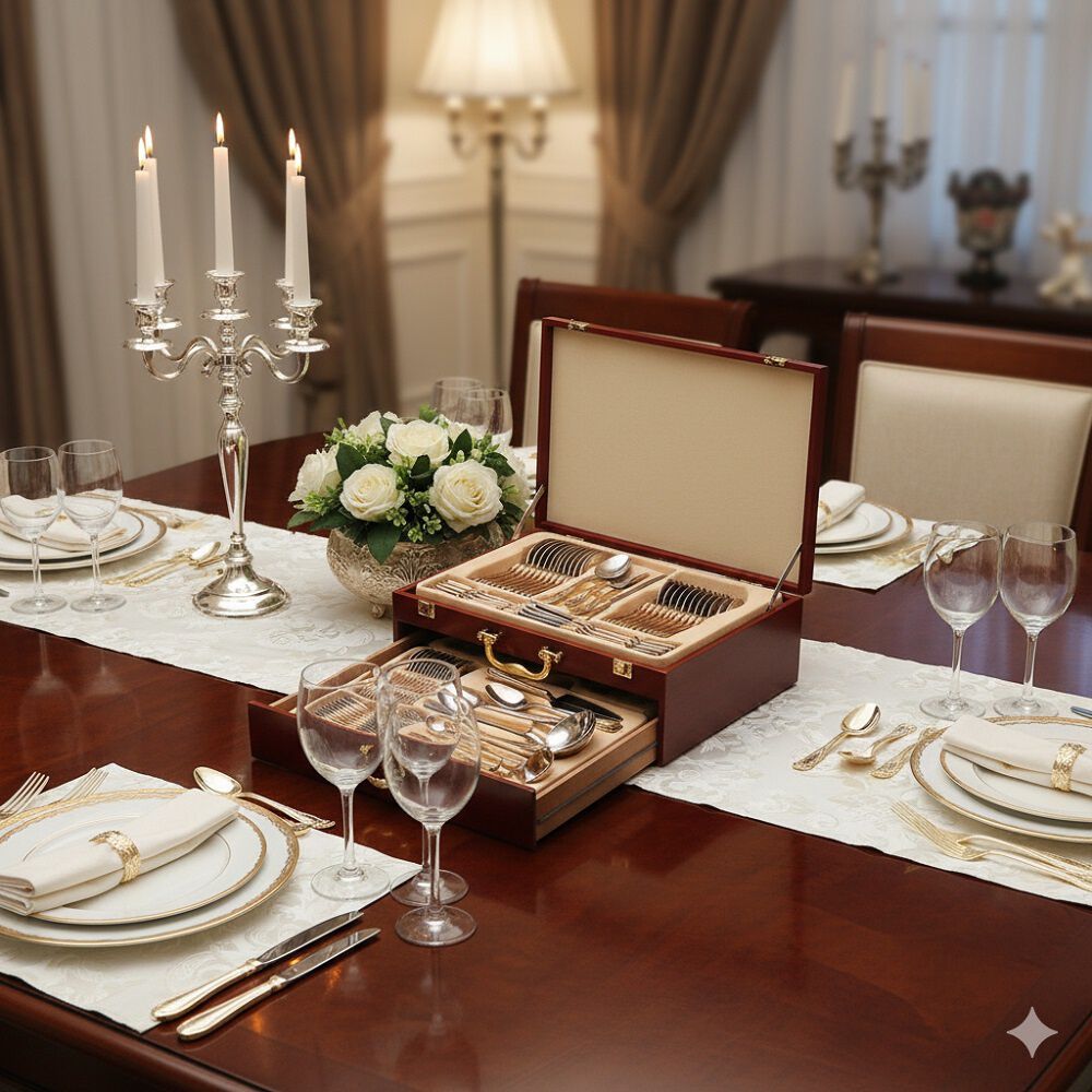 Juego De Cubiertos 72pcs Acero Inox Premium Vintage image number 2.0